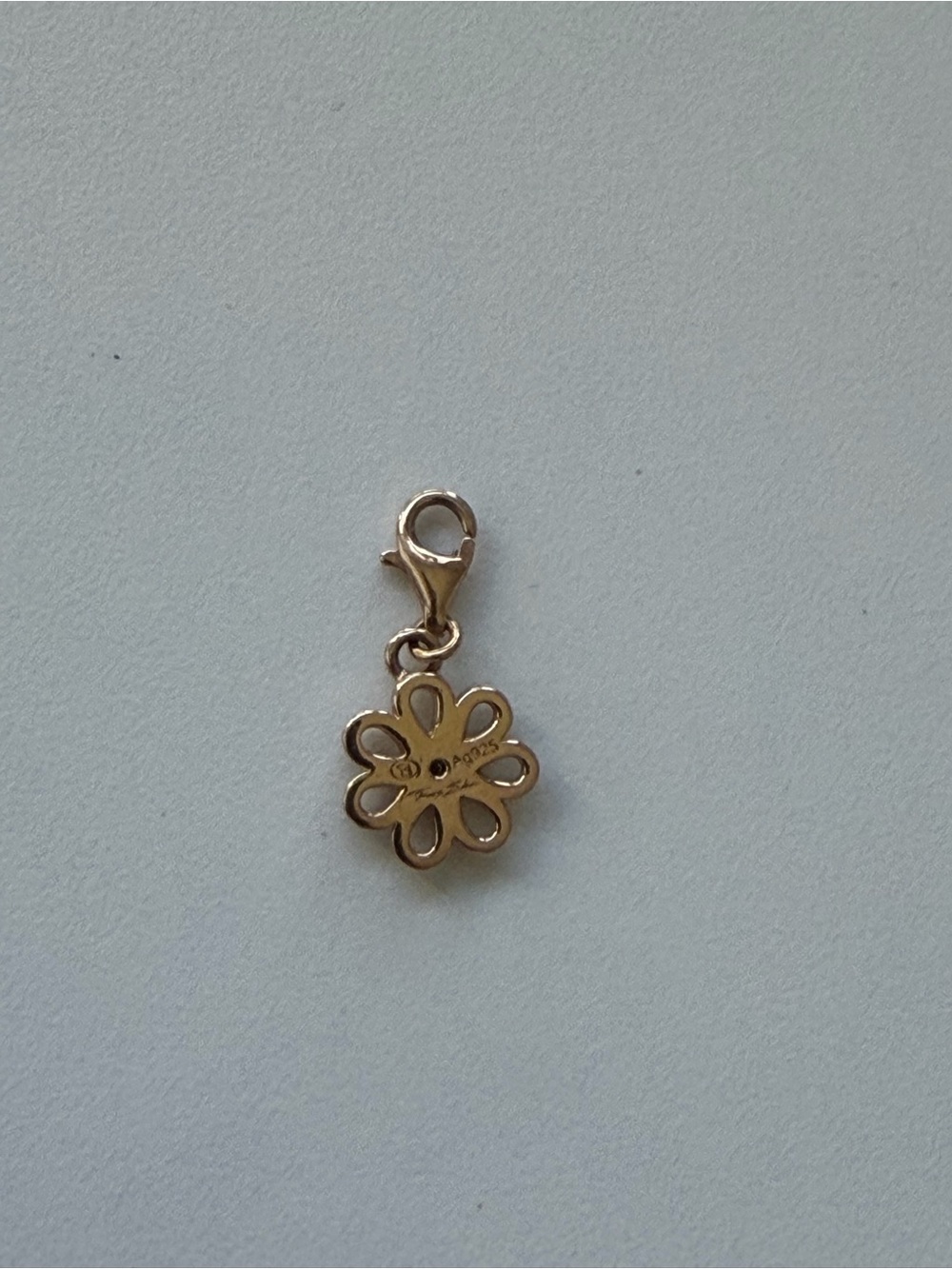 Thomas Sabo Gold Plated Sterling Silver Daisy Charm Authentic - Picture 6 of 7